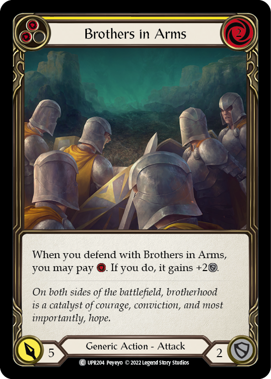 Brothers in Arms (Yellow) [UPR204] (Uprising) | Boutique FDB TCG