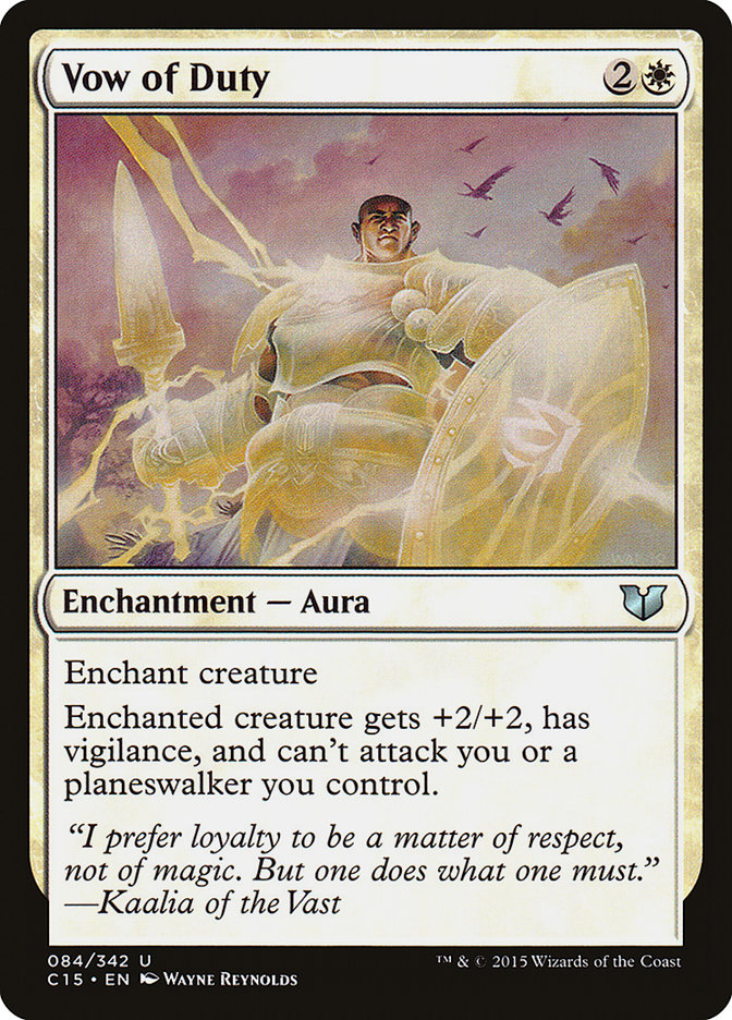 Vow of Duty [Commander 2015] | Boutique FDB TCG