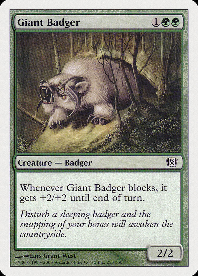 Giant Badger [Eighth Edition] | Boutique FDB TCG