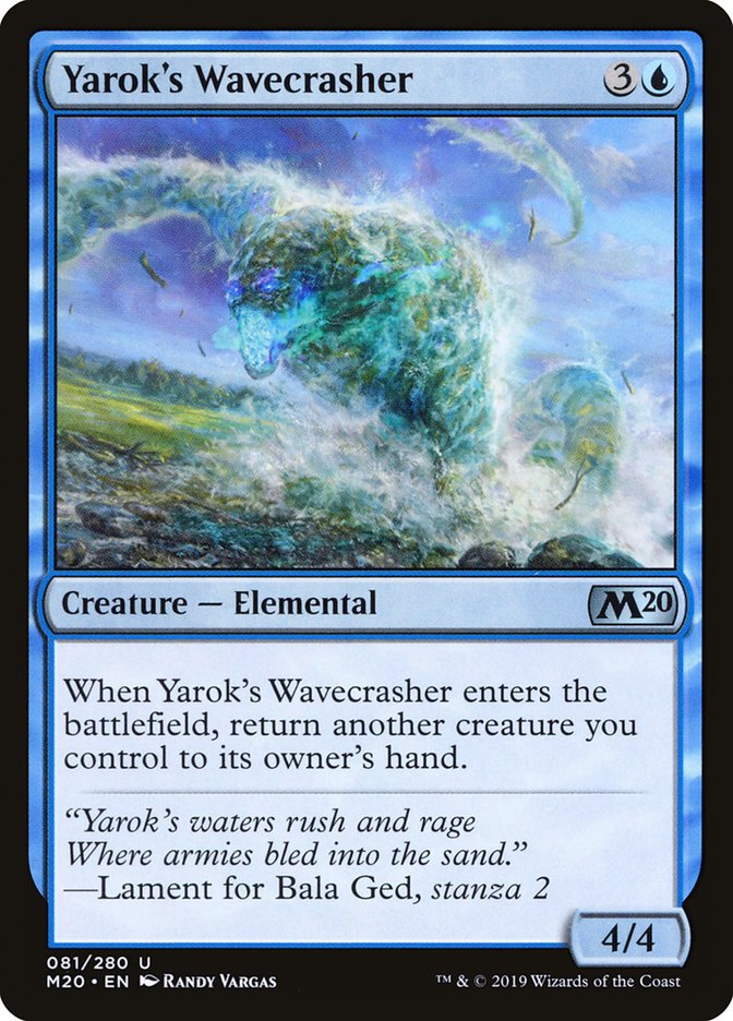 Yarok's Wavecrasher [Core Set 2020] | Boutique FDB TCG