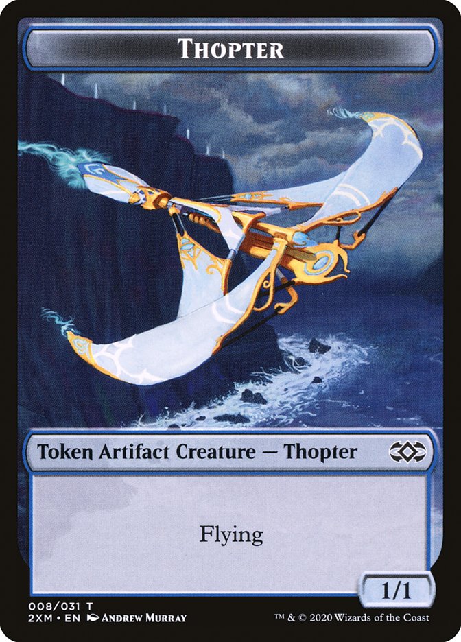 Beast // Thopter (008) Double-Sided Token [Double Masters Tokens] | Boutique FDB TCG