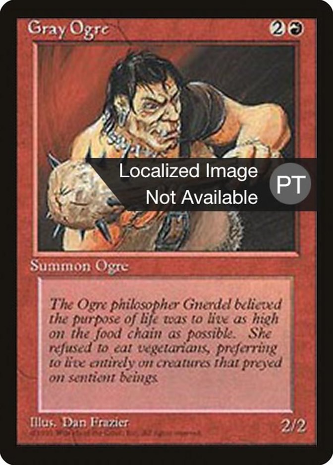 Gray Ogre [Fourth Edition (Foreign Black Border)] | Boutique FDB TCG