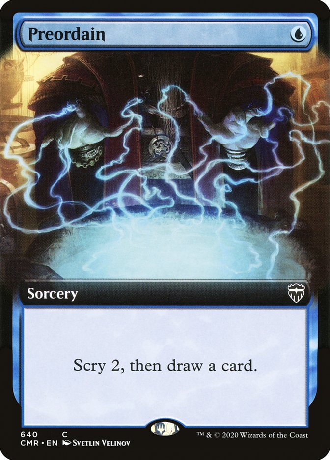 Preordain (Extended Art) [Commander Legends] | Boutique FDB TCG