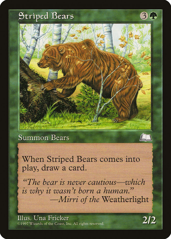 Striped Bears [Weatherlight] | Boutique FDB TCG