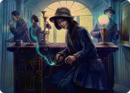 Wiretapping Art Card [Streets of New Capenna Art Series] | Boutique FDB TCG