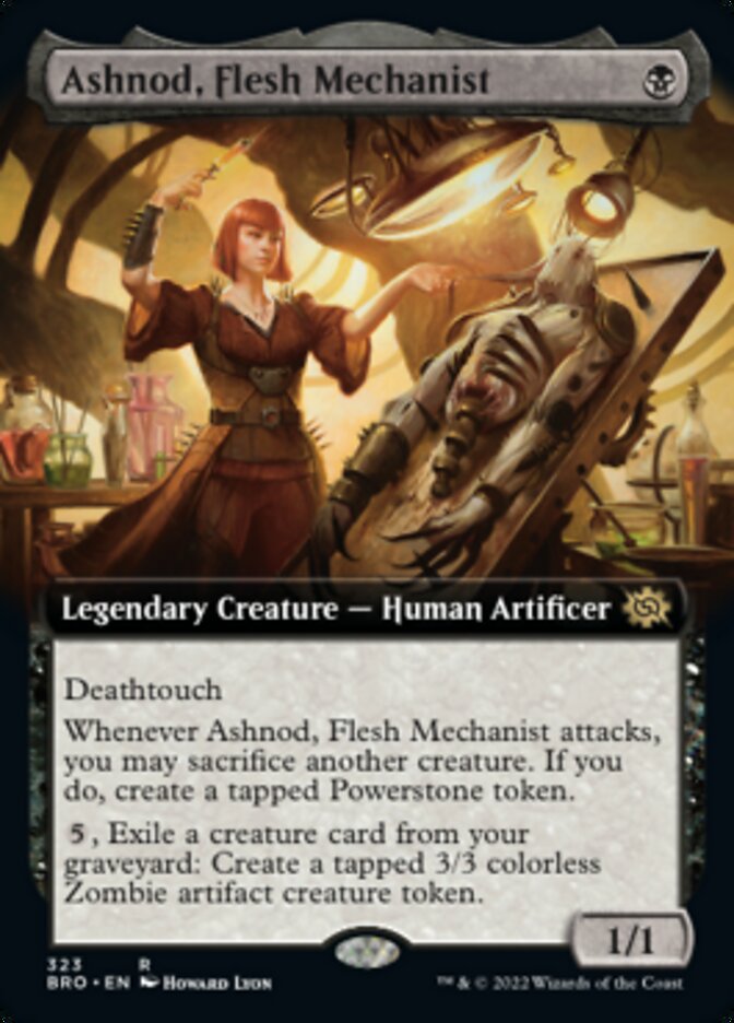 Ashnod, Flesh Mechanist (Extended Art) [The Brothers' War] | Boutique FDB TCG