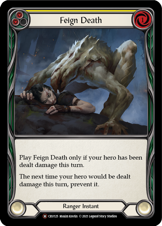 Feign Death [U-CRU125] (Crucible of War Unlimited)  Unlimited Rainbow Foil | Boutique FDB TCG