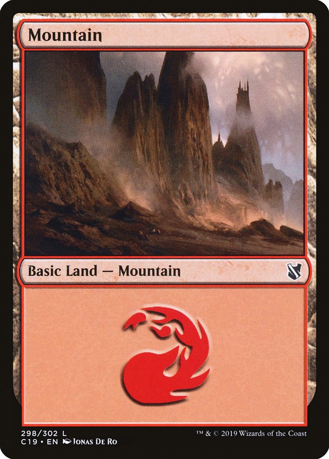 Mountain (298) [Commander 2019] | Boutique FDB TCG