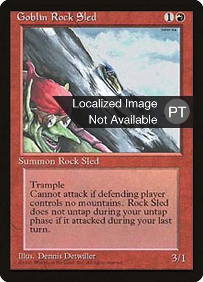 Goblin Rock Sled [Fourth Edition (Foreign Black Border)] | Boutique FDB TCG