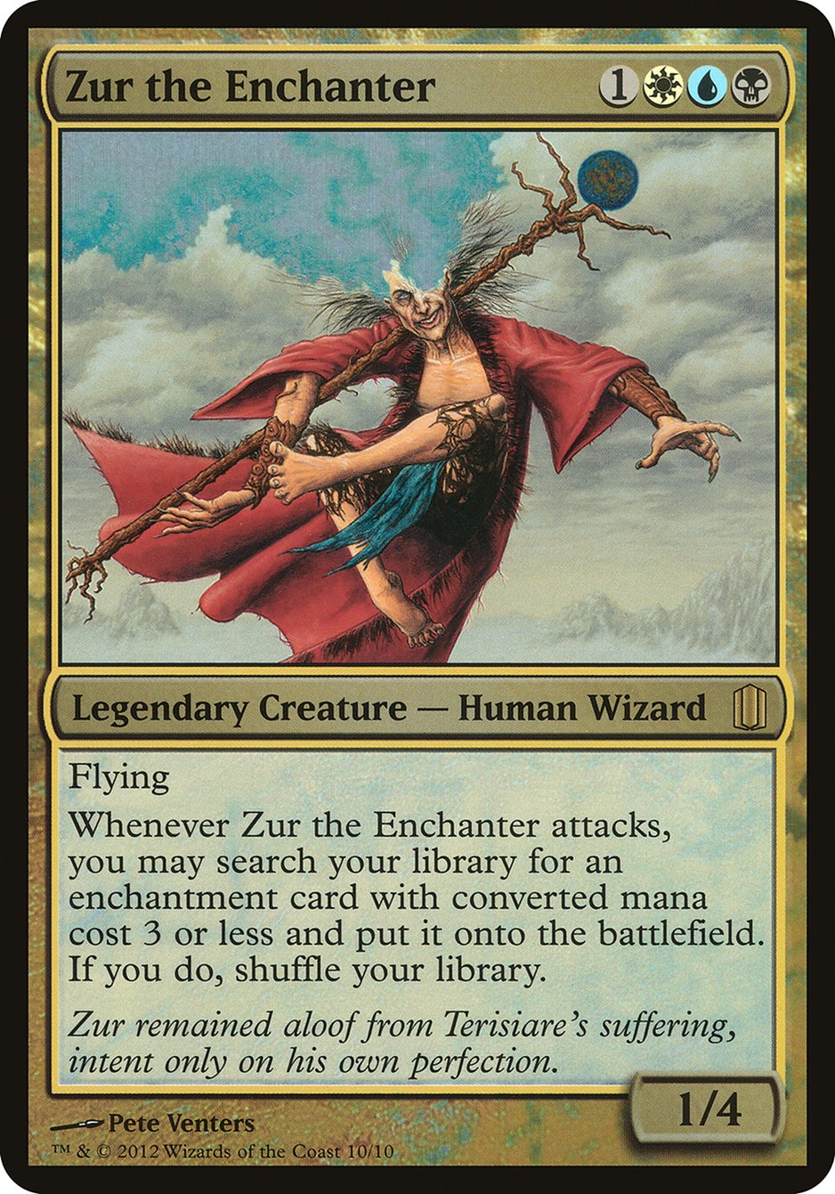 Zur the Enchanter (Oversized) [Commander's Arsenal Oversized] | Boutique FDB TCG