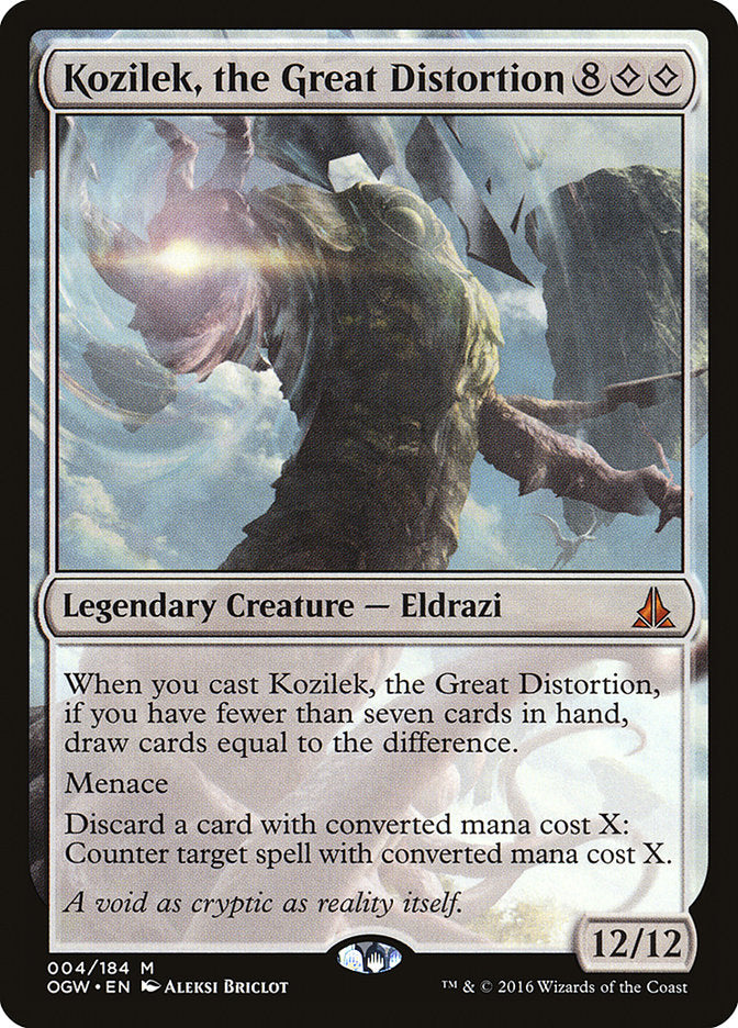 Kozilek, the Great Distortion [Oath of the Gatewatch] | Boutique FDB TCG