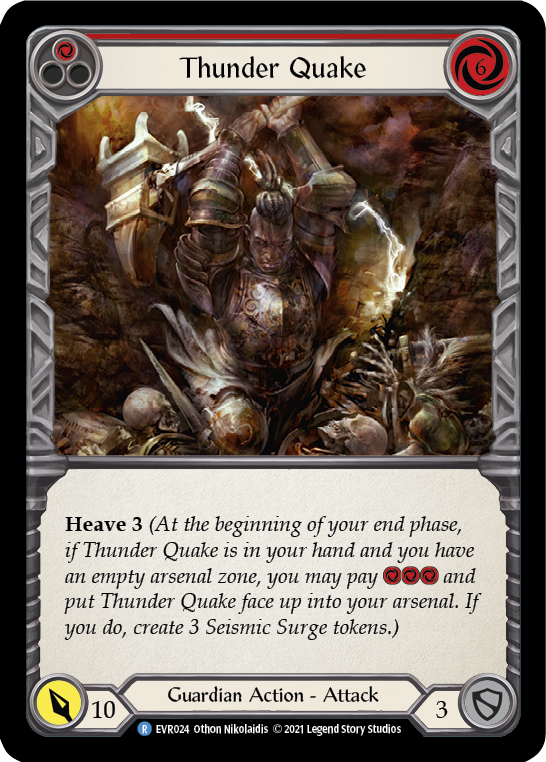 Thunder Quake (Red) [EVR024] (Everfest)  1st Edition Normal | Boutique FDB TCG
