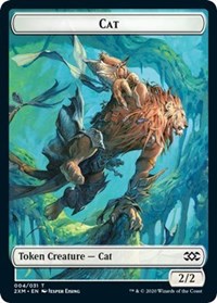 Cat // Copy Double-Sided Token [Double Masters Tokens] | Boutique FDB TCG