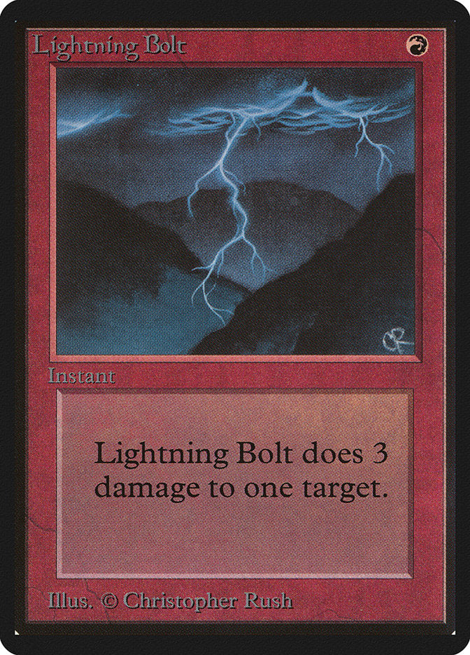 Lightning Bolt [Beta Edition] | Boutique FDB TCG