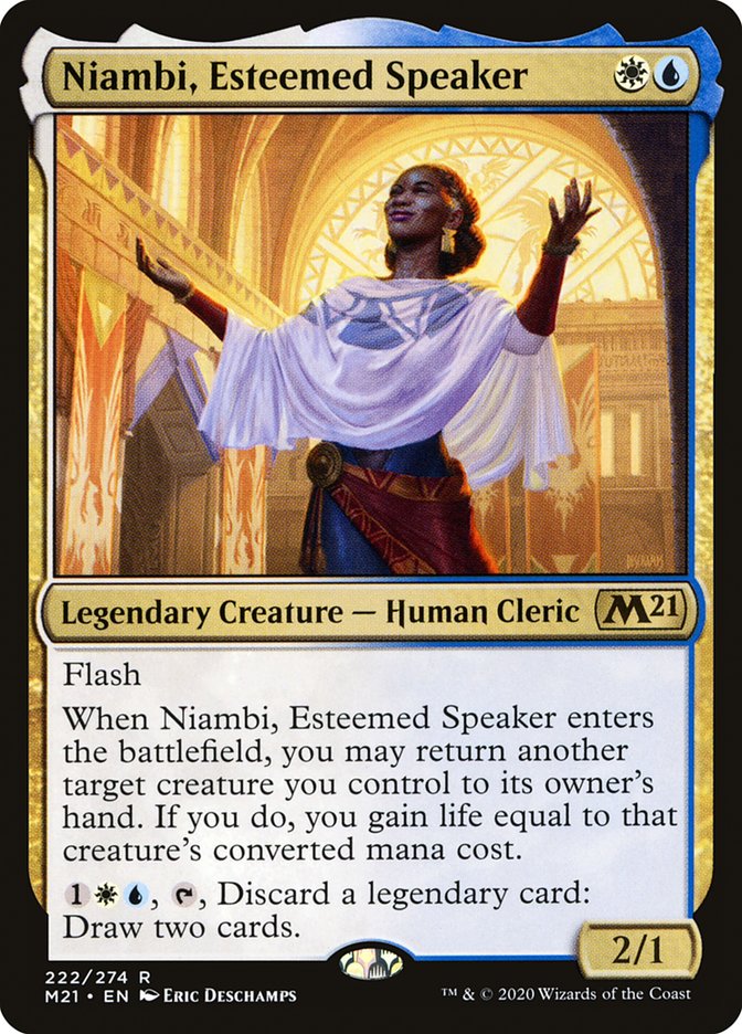 Niambi, Esteemed Speaker [Core Set 2021] | Boutique FDB TCG