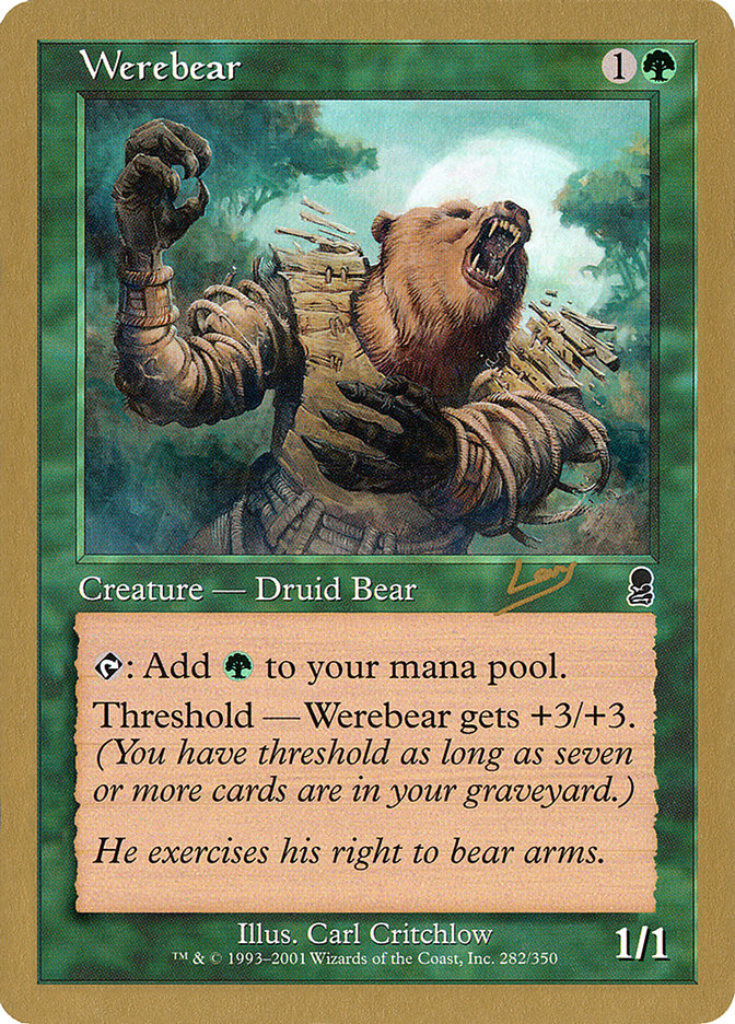 Werebear (Raphael Levy) [World Championship Decks 2002] | Boutique FDB TCG