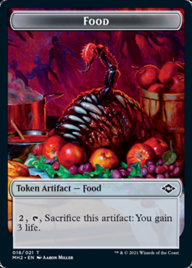 Crab // Food (18) Double-Sided Token [Modern Horizons 2 Tokens] | Boutique FDB TCG