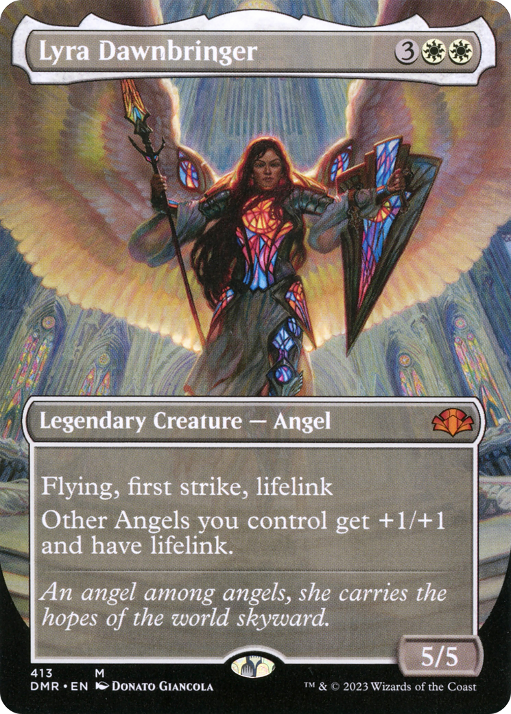 Lyra Dawnbringer (Borderless Alternate Art) [Dominaria Remastered] | Boutique FDB TCG