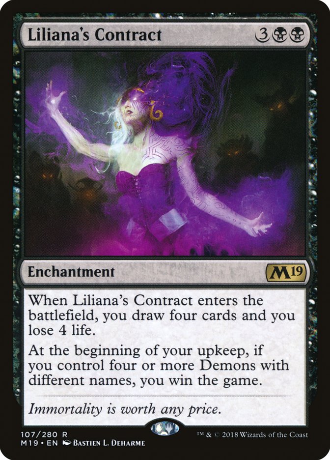 Liliana's Contract [Core Set 2019] | Boutique FDB TCG