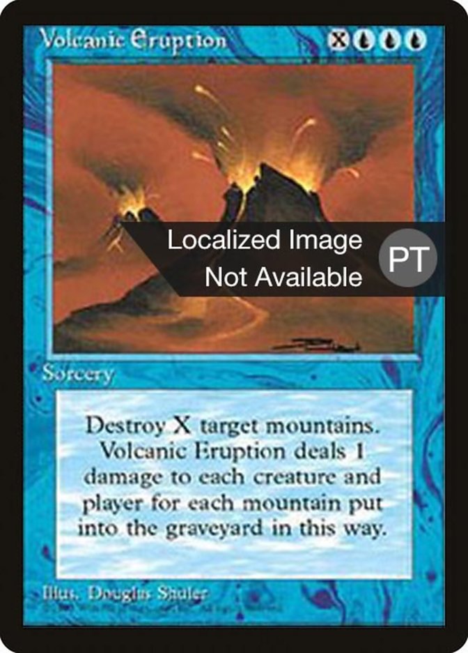 Volcanic Eruption [Fourth Edition (Foreign Black Border)] | Boutique FDB TCG