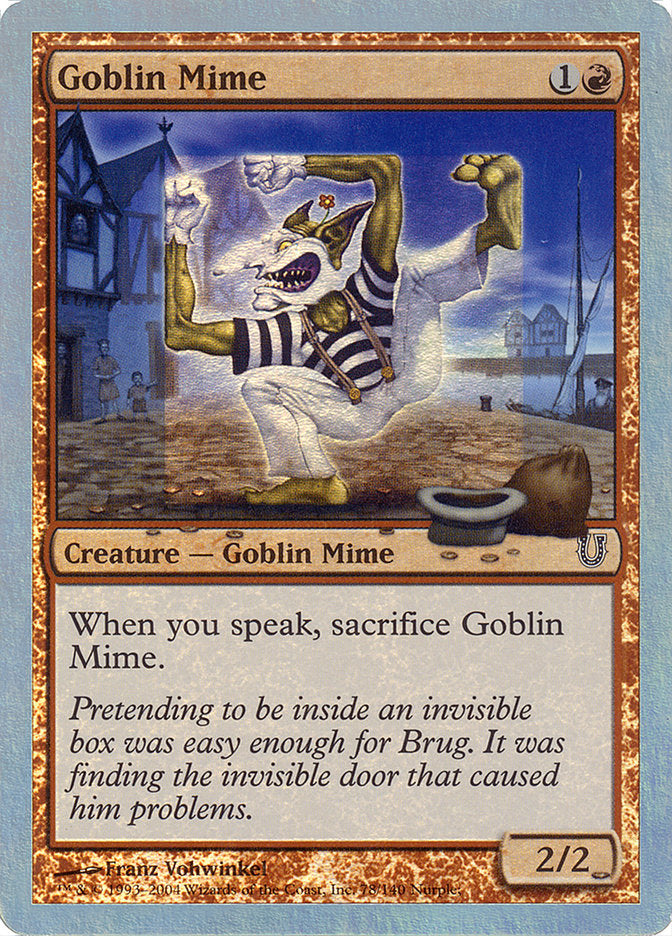 Goblin Mime (Alternate Foil) [Unhinged] | Boutique FDB TCG