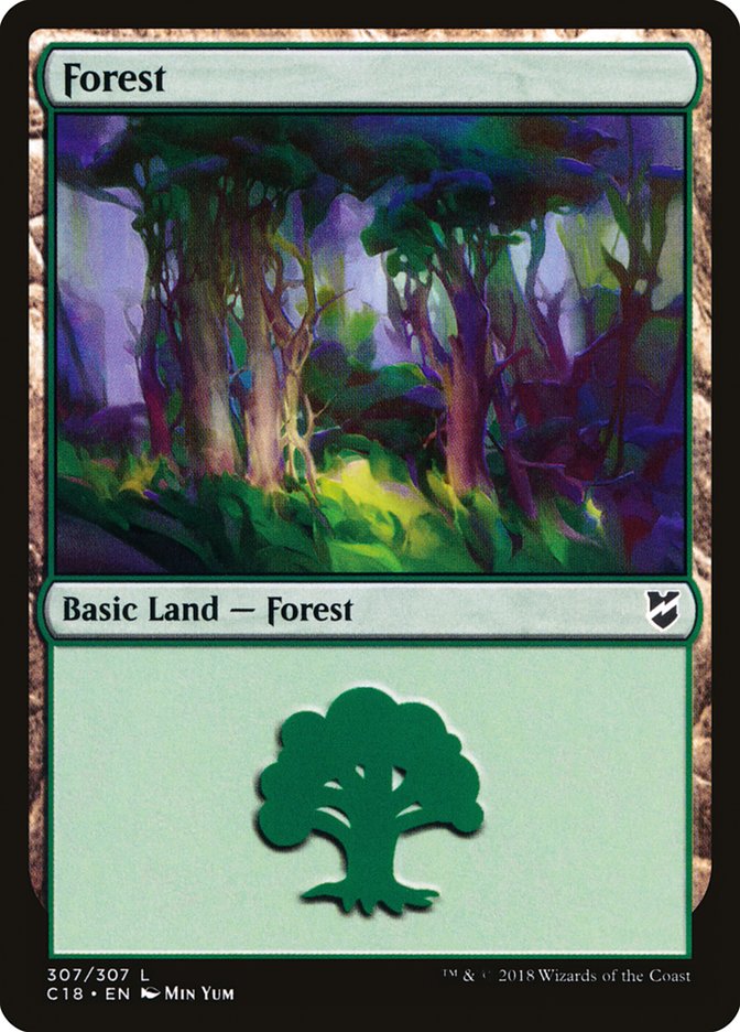 Forest (307) [Commander 2018] | Boutique FDB TCG