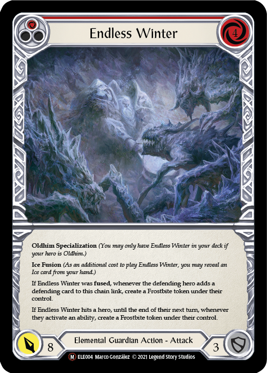 Endless Winter [U-ELE004] (Tales of Aria Unlimited)  Unlimited Normal | Boutique FDB TCG