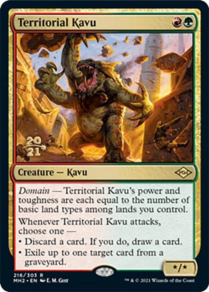 Territorial Kavu [Modern Horizons 2 Prerelease Promos] | Boutique FDB TCG