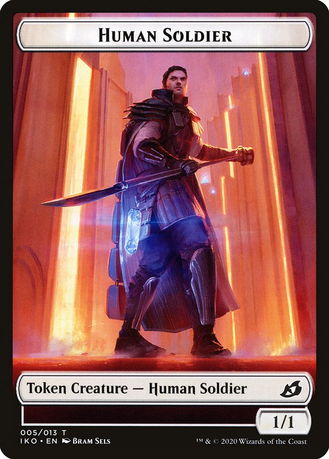 Human Soldier Token (005/013) [Ikoria: Lair of Behemoths Tokens] | Boutique FDB TCG