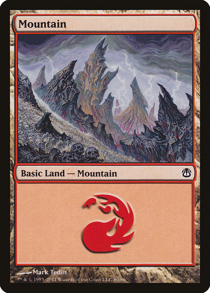 Mountain (80) [Duel Decks: Ajani vs. Nicol Bolas] | Boutique FDB TCG