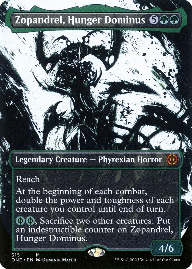 Zopandrel, Hunger Dominus (Borderless Ichor) [Phyrexia: All Will Be One] | Boutique FDB TCG