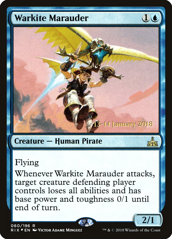 Warkite Marauder [Rivals of Ixalan Prerelease Promos] | Boutique FDB TCG