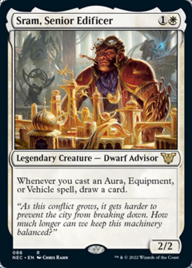 Sram, Senior Edificer [Kamigawa: Neon Dynasty Commander] | Boutique FDB TCG