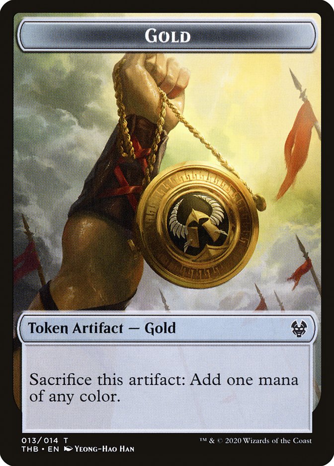 Gold Token [Theros Beyond Death Tokens] | Boutique FDB TCG