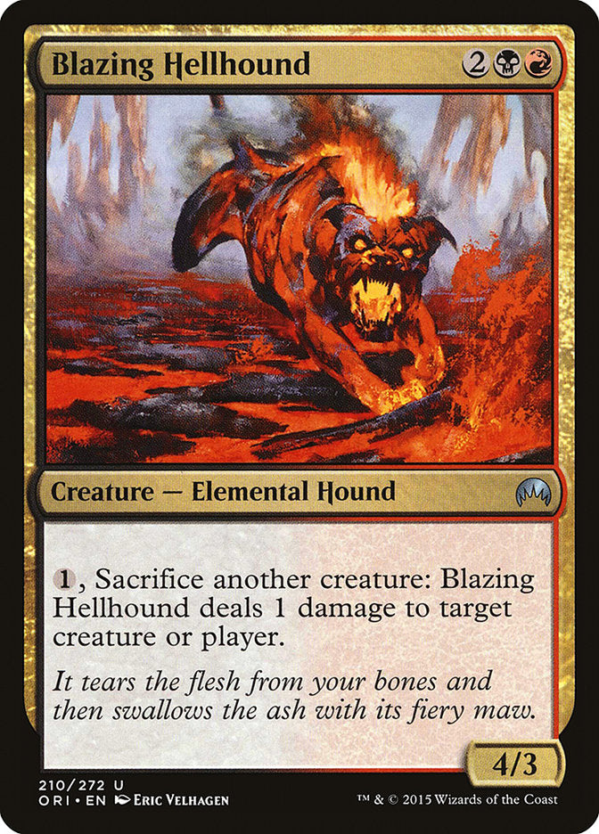 Blazing Hellhound [Magic Origins] | Boutique FDB TCG