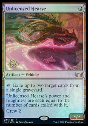 Unlicensed Hearse [Streets of New Capenna Prerelease Promos] | Boutique FDB TCG