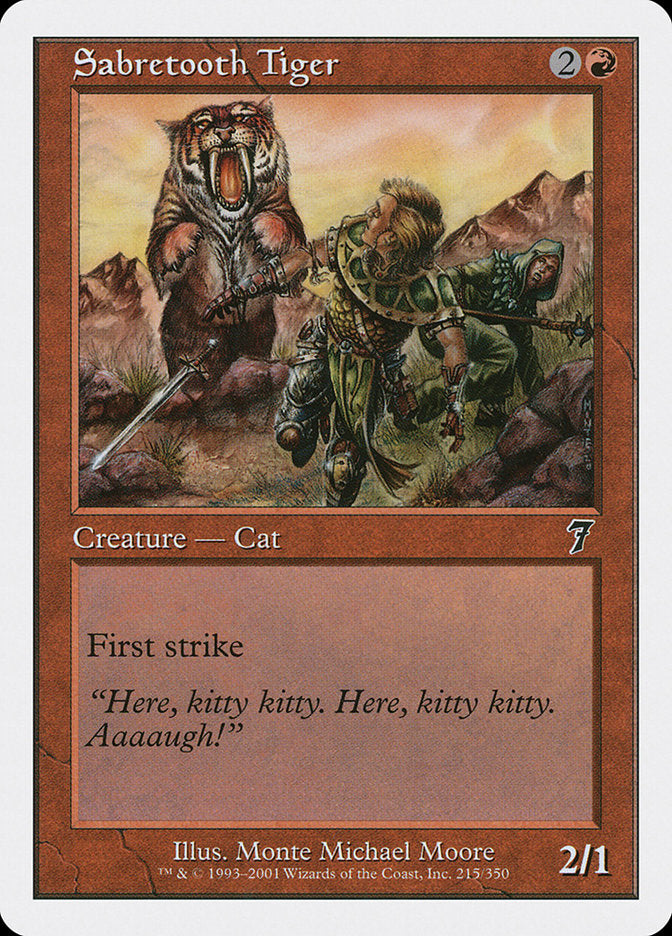 Sabretooth Tiger [Seventh Edition] | Boutique FDB TCG