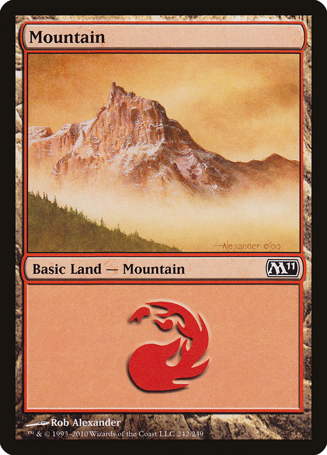 Mountain (242) [Magic 2011] | Boutique FDB TCG