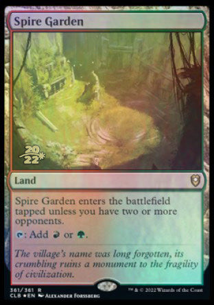 Spire Garden [Commander Legends: Battle for Baldur's Gate Prerelease Promos] | Boutique FDB TCG