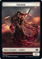 Worm // Soldier Double-Sided Token [Double Masters 2022 Tokens] | Boutique FDB TCG
