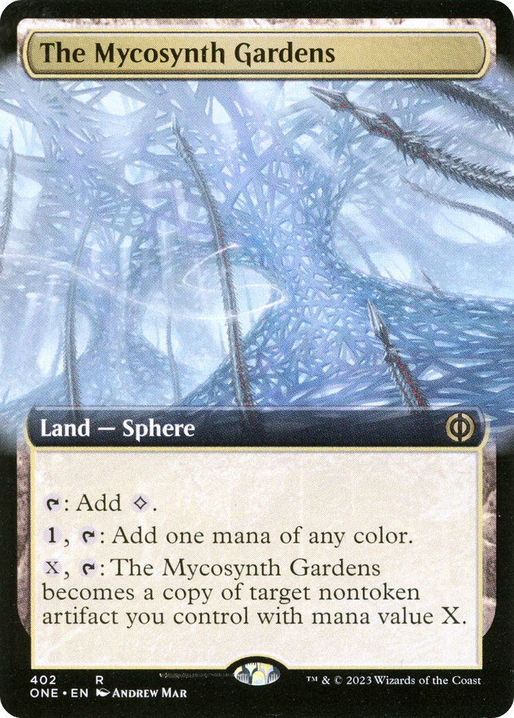 The Mycosynth Gardens (Extended Art) [Phyrexia: All Will Be One] | Boutique FDB TCG