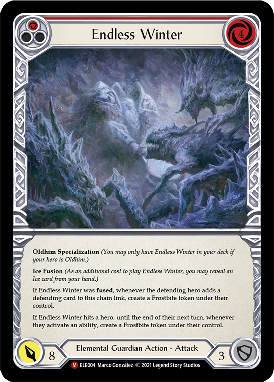 Endless Winter [ELE004] (Tales of Aria)  1st Edition Rainbow Foil | Boutique FDB TCG