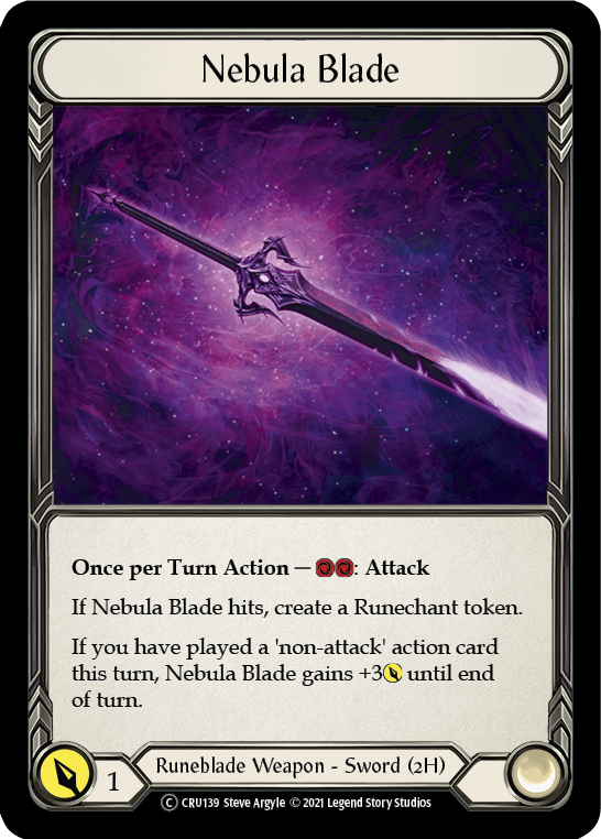 Nebula Blade [U-CRU139] (Crucible of War Unlimited)  Unlimited Rainbow Foil | Boutique FDB TCG