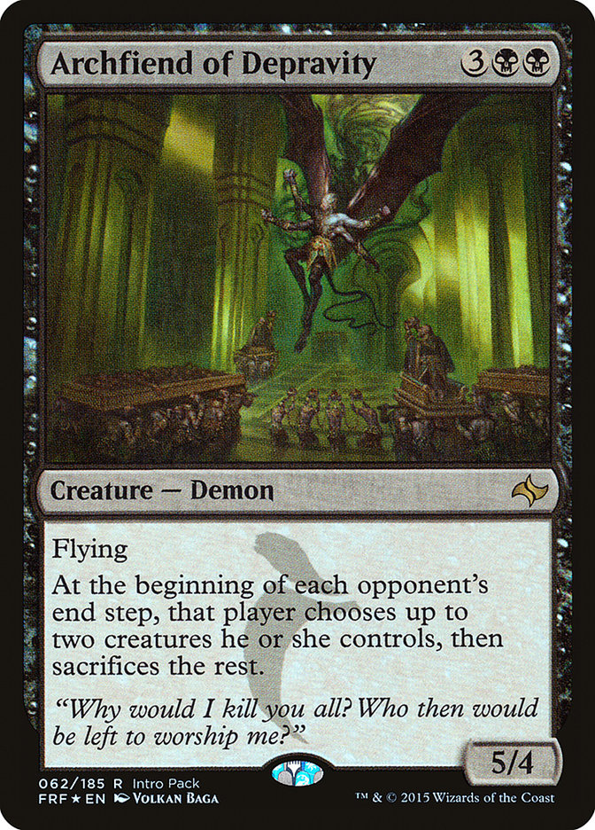 Archfiend of Depravity (Intro Pack) [Fate Reforged Promos] | Boutique FDB TCG