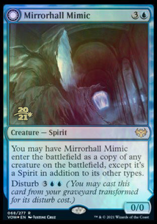 Mirrorhall Mimic // Ghastly Mimicry [Innistrad: Crimson Vow Prerelease Promos] | Boutique FDB TCG