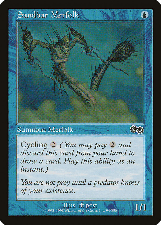 Sandbar Merfolk [Urza's Saga] | Boutique FDB TCG