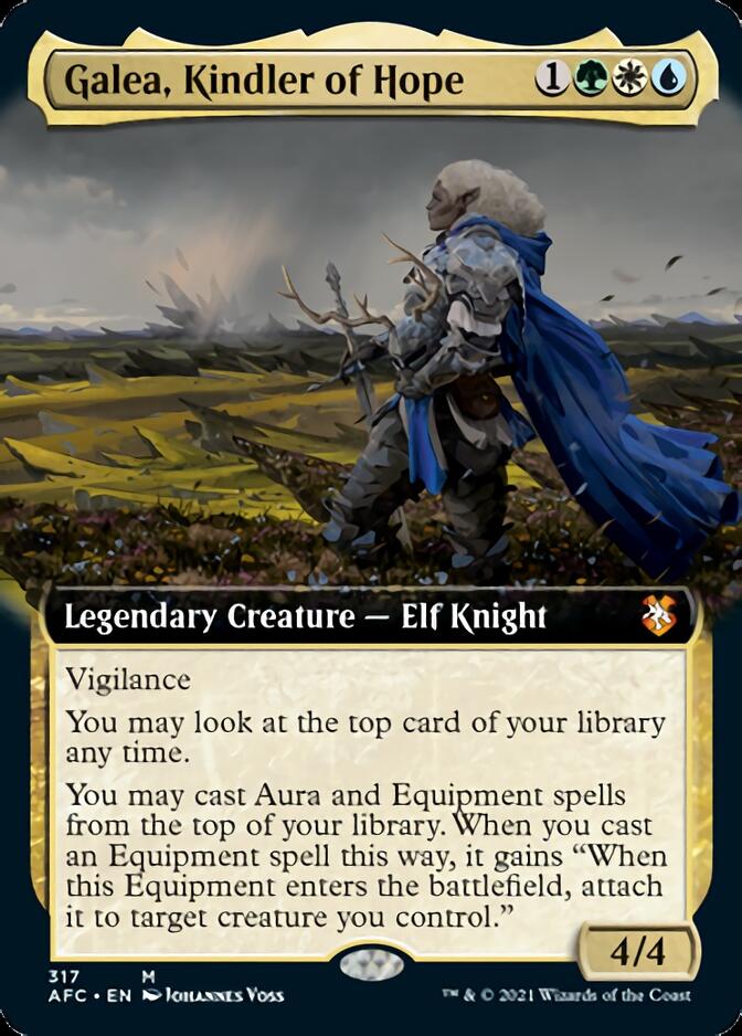 Galea, Kindler of Hope (Extended Art) [Dungeons & Dragons: Adventures in the Forgotten Realms Commander] | Boutique FDB TCG