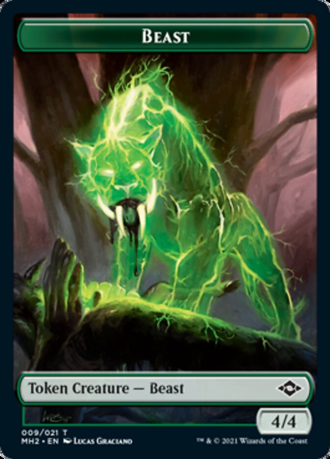 Beast Token [Modern Horizons 2 Tokens] | Boutique FDB TCG