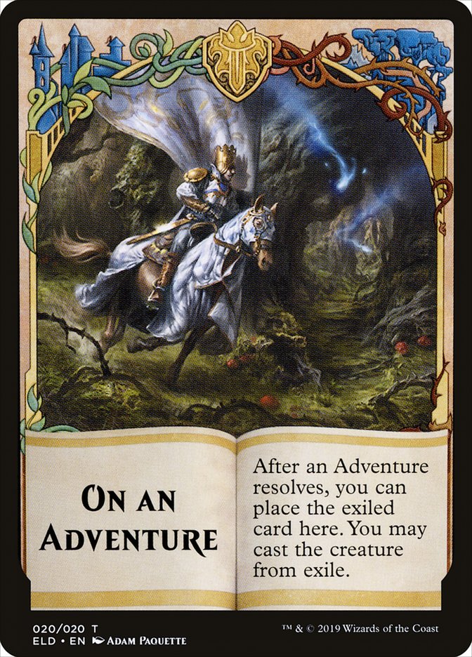 On an Adventure Token [Throne of Eldraine Tokens] | Boutique FDB TCG