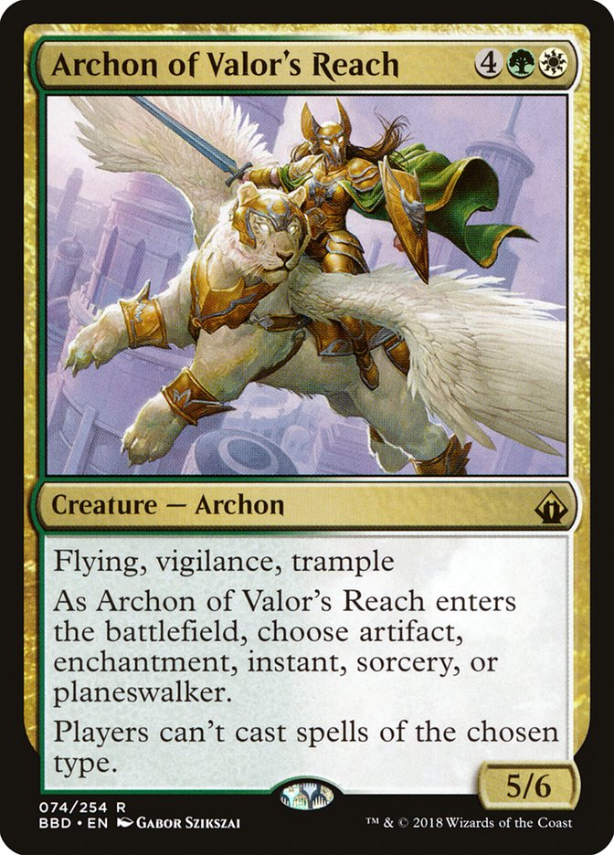 Archon of Valor's Reach [Battlebond] | Boutique FDB TCG